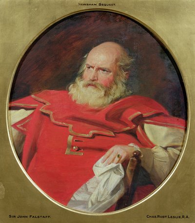 Sir John Falstaff by Charles Robert Leslie
